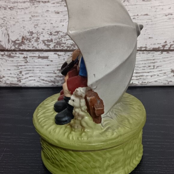 Vintage 1970's Brinn's Of Pittsburg Music Box - Raindrops Keep Falling On My Hea - Picture 2 of 8